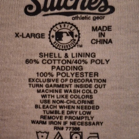 New York Yankees Quilted Jacket - Navy Blue & White Genuine Stitches Gear SZ XL - Picture 4 of 12